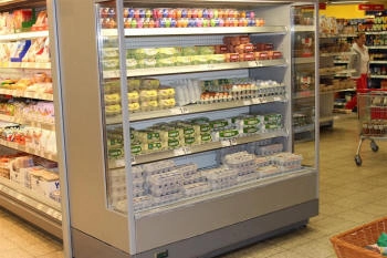 dual-zone refrigerated shelving with different temperatures