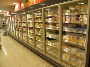 multi-level refrigerated shelving for cheese