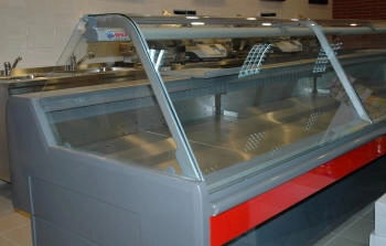 ecological refrigerated counter with natural refrigerant