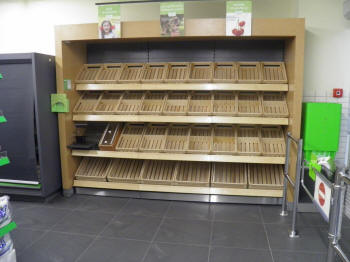 Store shelves 20
